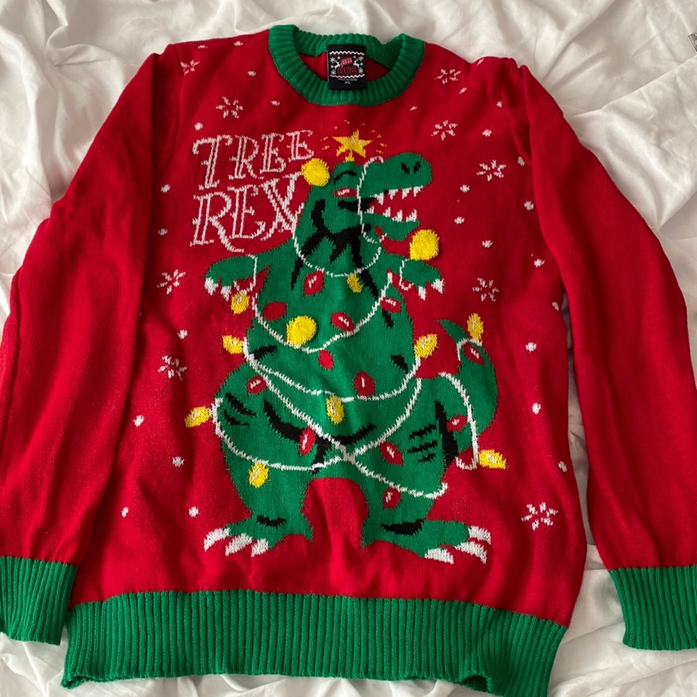 Ugly dinosaur sweater - Tree Rex